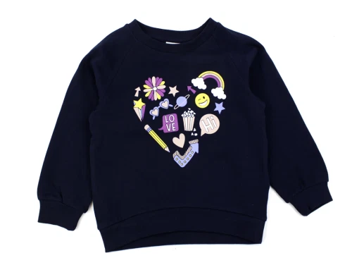 Name It dark sapphire/heart sweatshirt